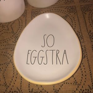 Rae Dunn SO EGGSTRA Appetizer Plate